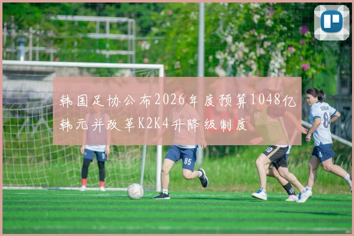 韩国足协公布2026年度预算1048亿韩元并改革K2K4升降级制度